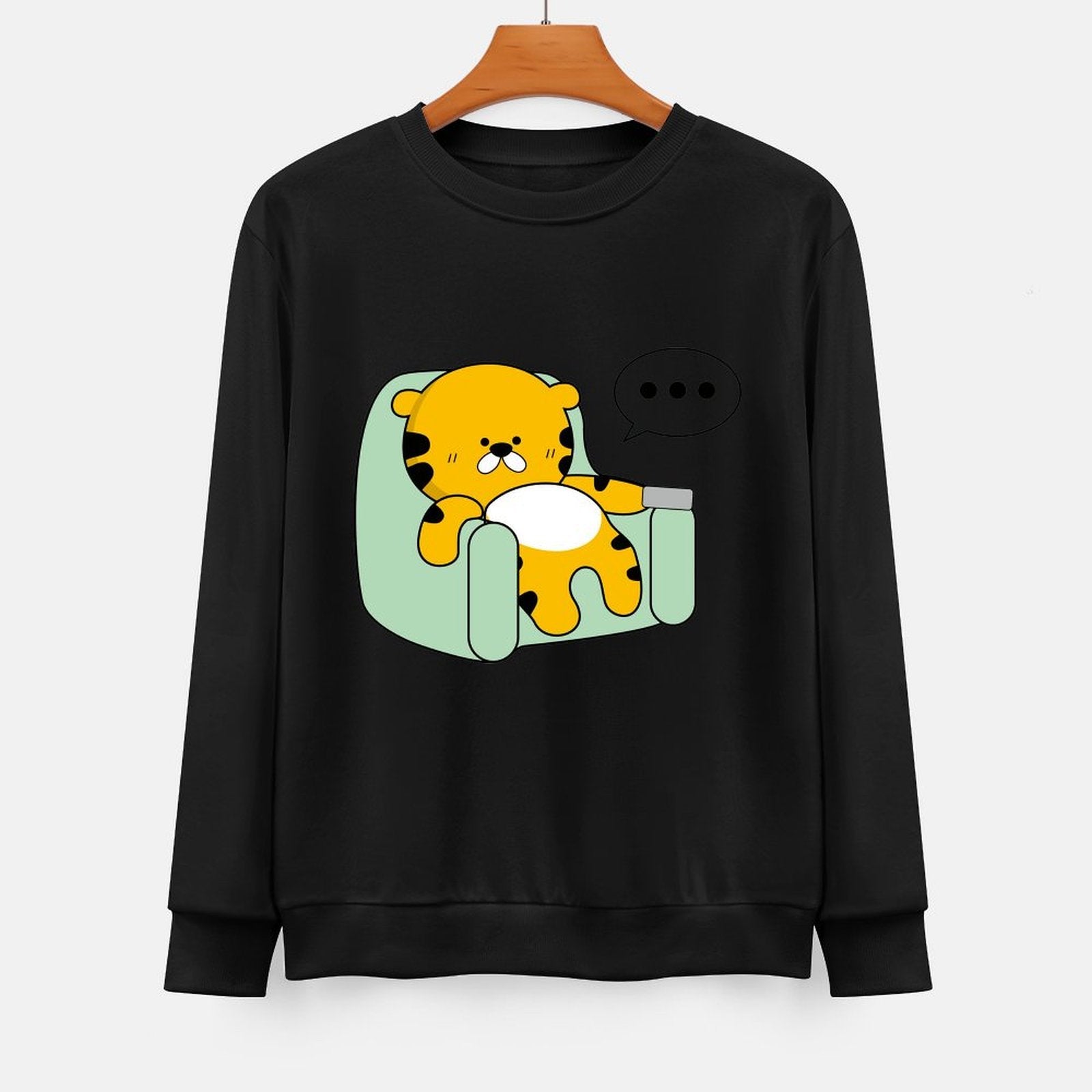 Front Patterned Long Sleeve TopDesign-Your-Own Cotton